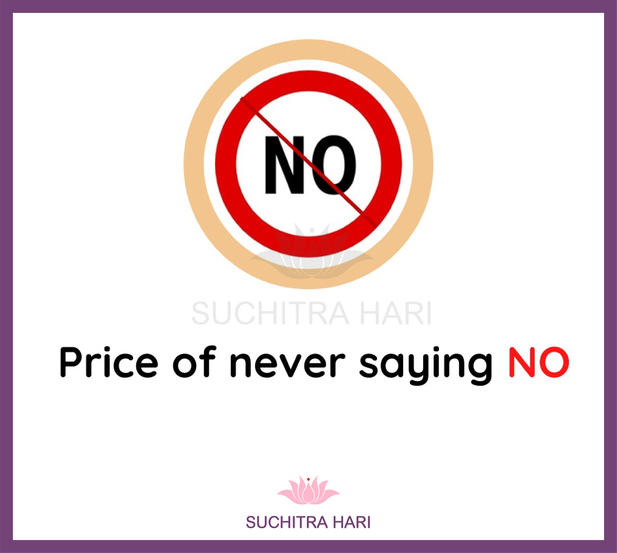 Price of never saying No